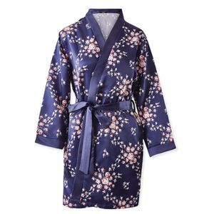 MORGAN LANE x Fabfitfun Allie Robe in Navy Floral Size S/M